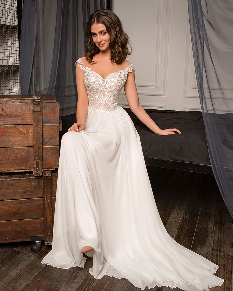 Vintage Brautkleid Herve Paris reduziert im Sale im Brautmoden Outlet Köln